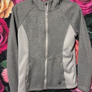 Women's Gray Hooded Jacket